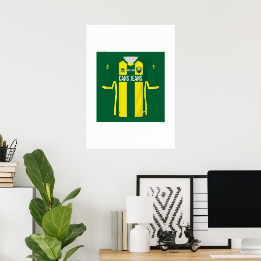 ADO Den Haag Zuhause Shirt 2019/20 Poster (Heimbüro)