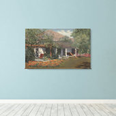 Adobe (ältestes Haus in Palmfedern) Leinwanddruck (Insitu (Holzboden))