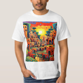 Adobe-Dorf am Bach T-Shirt