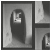 Adobe-Eingangs-Schwarzweiss-Foto-Gewebe Stoff (Muster)