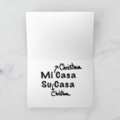 Adobe Gingerbread House mit Gum Drops Karte (Innenseite)