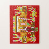 Adobe Gingerbrot House mit Gum Drops Puzzle (Vertikal)