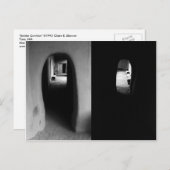 Adobe-Korridor: Schwarz-Weiß-Foto-Postkarte Postkarte (Vorne/Hinten)