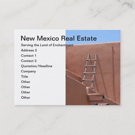 Adobe-Leiter-Visitenkarten Terminkarte (Vorderseite)