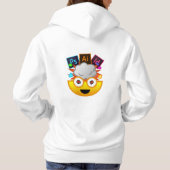 Adobe lernen macht meinen Kopf implodieren Emoji Hoodie (Rückseite)
