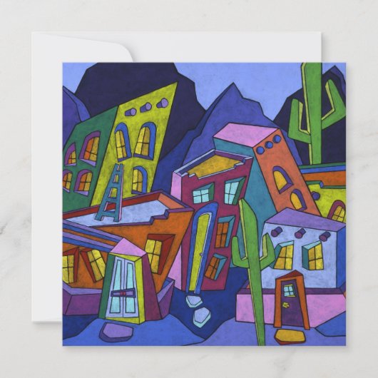 Adobe Noche ( Quadrat) Einladung (Vorderseite)