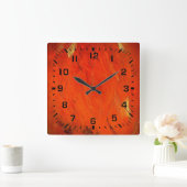 Adobe Shadows Quadratische Wanduhr (Zuhause)