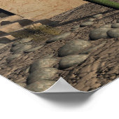 Adobe Wohnungen und Burro Poster (Ecke)