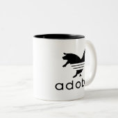 Adobo-Huhn-Schweinefleisch Zweifarbige Tasse (VorderseiteRechts)