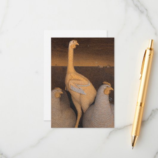 Adoleszenz von Grant Wood Begleitkarte (Vorderseite/Rückseite Beispiel)