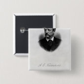 Adolf Erik Nordenskiold, 1880 Button (Vorne & Hinten)