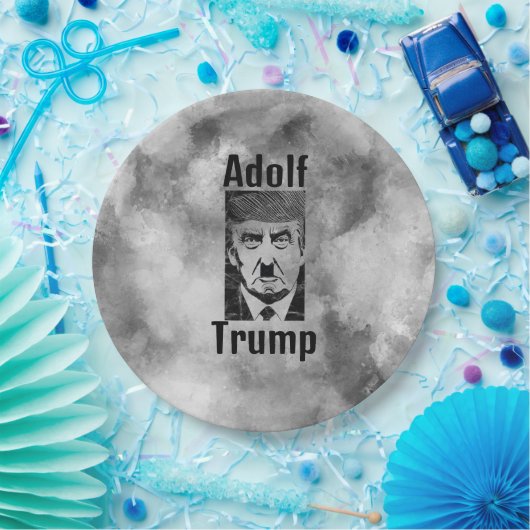 Adolf Trump Paper Plate Pappteller (Party)