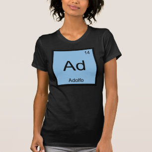 Adolfo Name Chemie Periodensystem T-Shirt