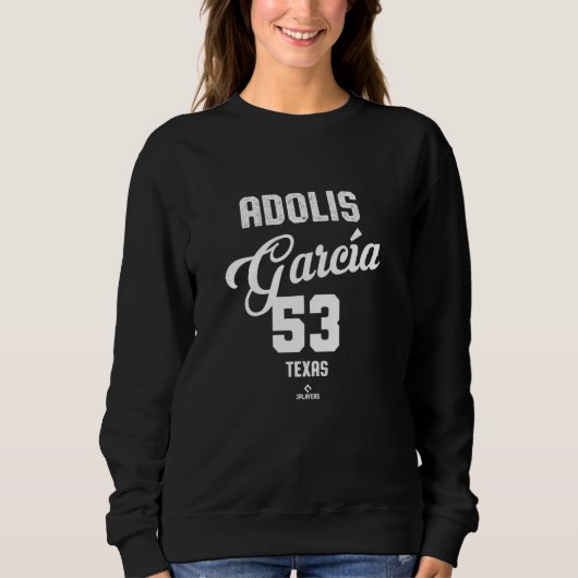 Adolis Garcia 53 Texas Baseball Vintag MLBPA Sweatshirt (Vorderseite)