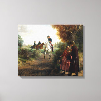 Adolph Menzel - Die Bittschrift - Friedrich II Leinwanddruck