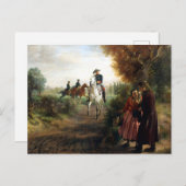 Adolph Menzel - Die Bittschrift - Friedrich II Postkarte (Vorne/Hinten)