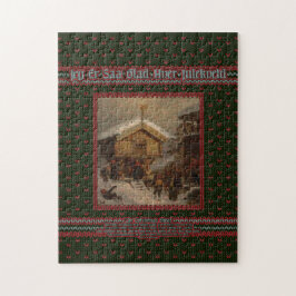 Adolph Tidemand Norsk juleskikk Puzzle