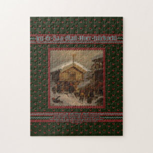 Adolph Tidemand Norsk juleskikk Puzzle