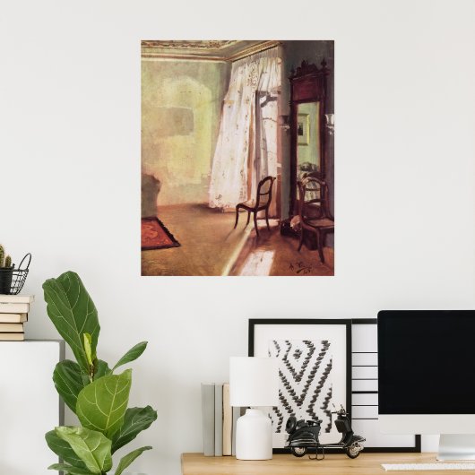 Adolph von Menzel Balcony Room Poster (Heimbüro)