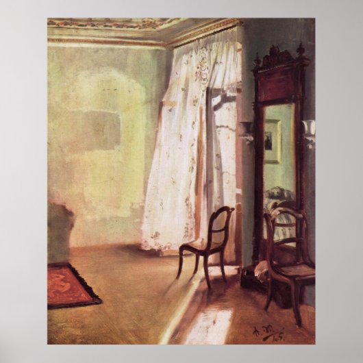 Adolph von Menzel Balcony Room Poster (Vorne)