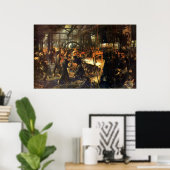Adolph von Menzel Iron Rolling Mill Poster (Heimbüro)