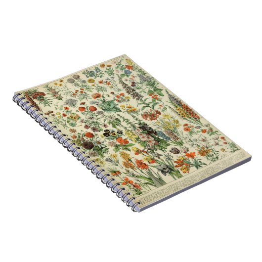 Adolphe Millot-Blume Muster-A-Notebook Notizblock (Rechte Seite)