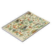 Adolphe Millot-Blume Muster-A-Notebook Notizblock (Linke Seite)