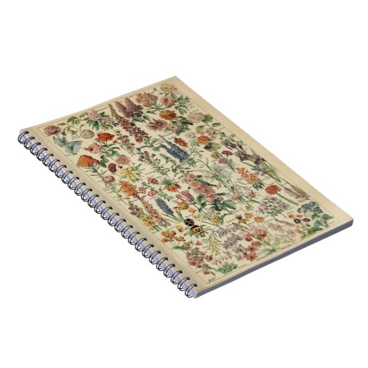 Adolphe Millot-Blume-Musterrechner Notizblock (Rechte Seite)