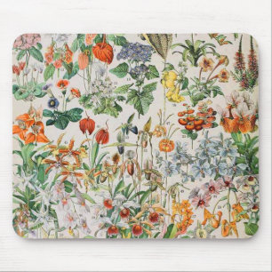 Adolphe Millot Blumen D Mousepad