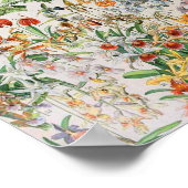 Adolphe Millot Blumen D Poster (Ecke)