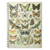 Adolphe Millot Butterflies Muster-A-Notebook Notizblock (Vorderseite)