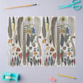 Adolphe Millot Dark Academia Vintage Vogel Feder Seidenpapier (Basteln)