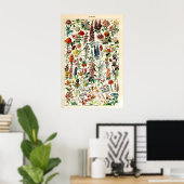 Adolphe Millot Florale Illustrations-Kunstwerk Poster (Heimbüro)