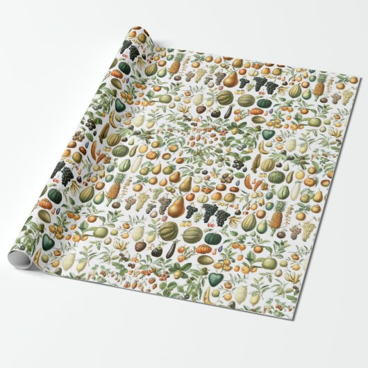 Adolphe Millot Fruit Pattern Geschenkpapier (Ungerollt)