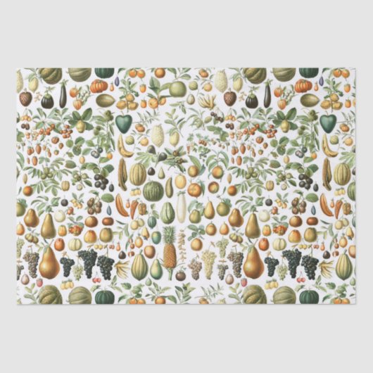 Adolphe Millot Fruit Pattern Seidenpapier (Vorderseite)