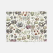 Adolphe Millot Gemüse-Muster-Fleece-Decke Fleecedecke (Vorderseite (Horizontal))