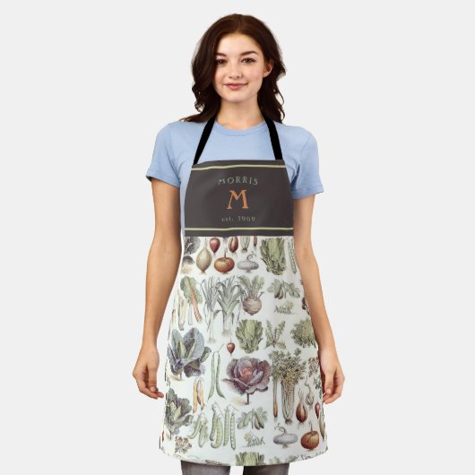Adolphe Millot Gemüseküche Schürze (Getragen)