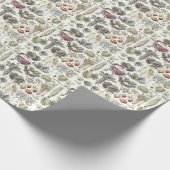 Adolphe Millot Gemüsemuster Geschenkpapier (Ecke)