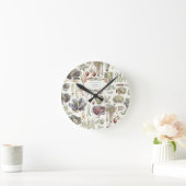 Adolphe Millot Gemüsemuster Rundschau Runde Wanduhr (Zuhause)