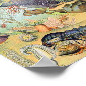 Adolphe Millot Ozean B Poster (Ecke)