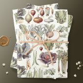 Adolphe Millot Pflanzenmuster Geschenkpapier Set