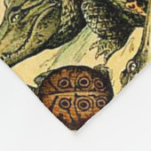Adolphe Millot Reptiles 2 Fleece Blanket (Ecke)