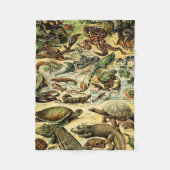 Adolphe Millot Reptiles 2 Fleece Blanket (Vorderseite)