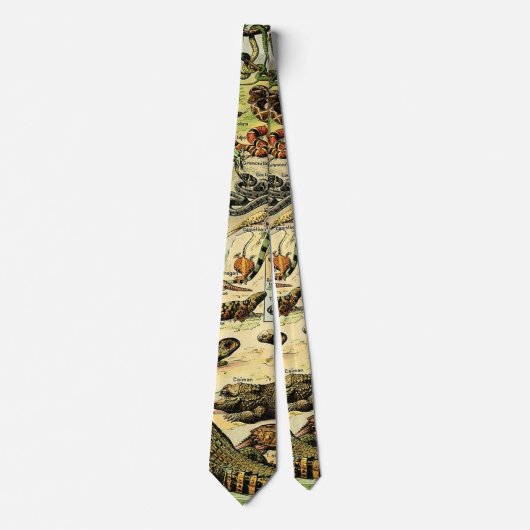 Adolphe Millot Reptiles 2 Neck Tie Krawatte (Vorderseite)