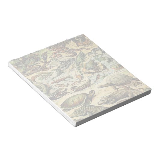Adolphe Millot Reptiles 2 Notepad Notizblock (angewinkelt)