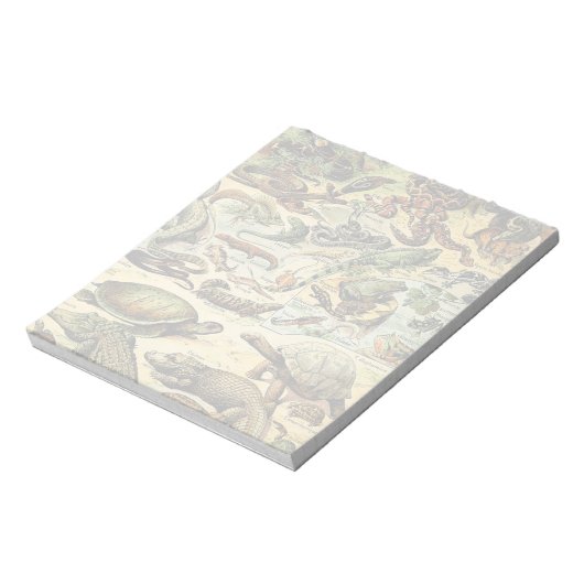 Adolphe Millot Reptiles 2 Notepad Notizblock (Rotiert)