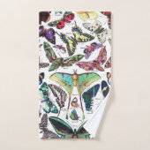 Adolphe Millot "Schmetterlinge" 3. Badhandtuch Set (Handtuch)