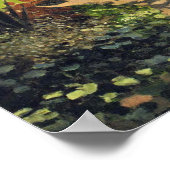 Adolphe Monet Reading im Garten - Claude Monet Poster (Ecke)