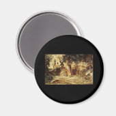 Adolphe Monticelli am Brunnen Magnet (Vorderseite/Rückseite)