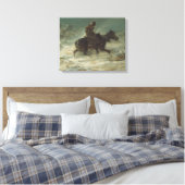 Adolphe Schreyer - Mann mit Lanze durch Leinwanddruck (Insitu (Schlafzimmer))